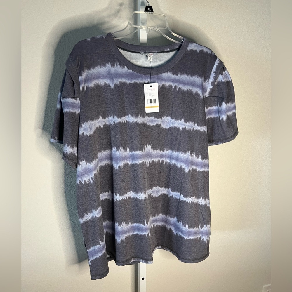 Skinnygirl Puffed Sleeve Tie Dye Tee
